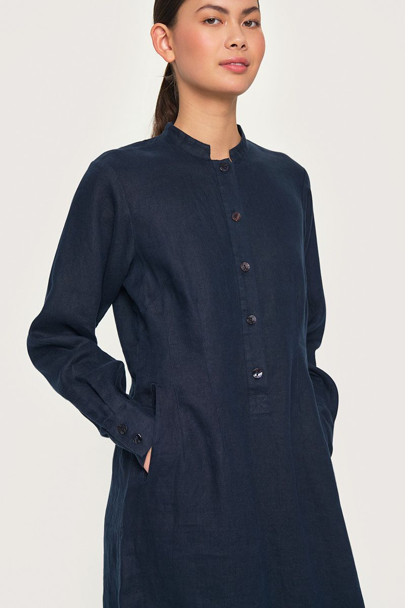 Lazy linen dress