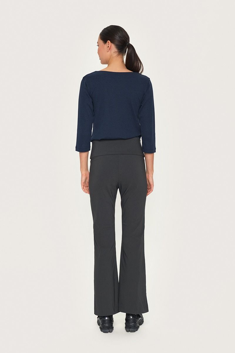 Naibu rib blouse with 3/4 sleeves