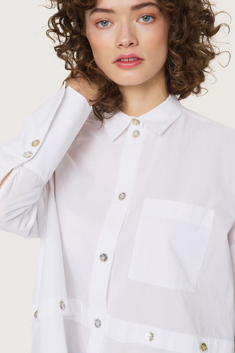 Core cotton oversized shirt