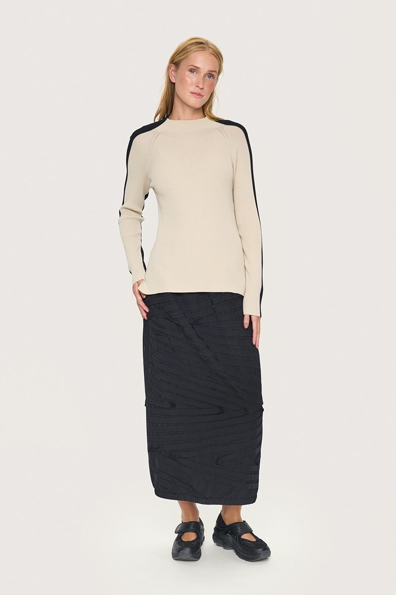 Saku two-tone blouse