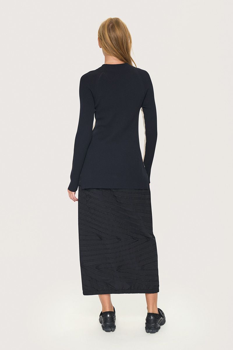 Saku two-tone blouse