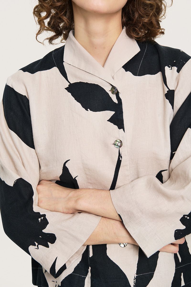 Shadow blossom short jacket