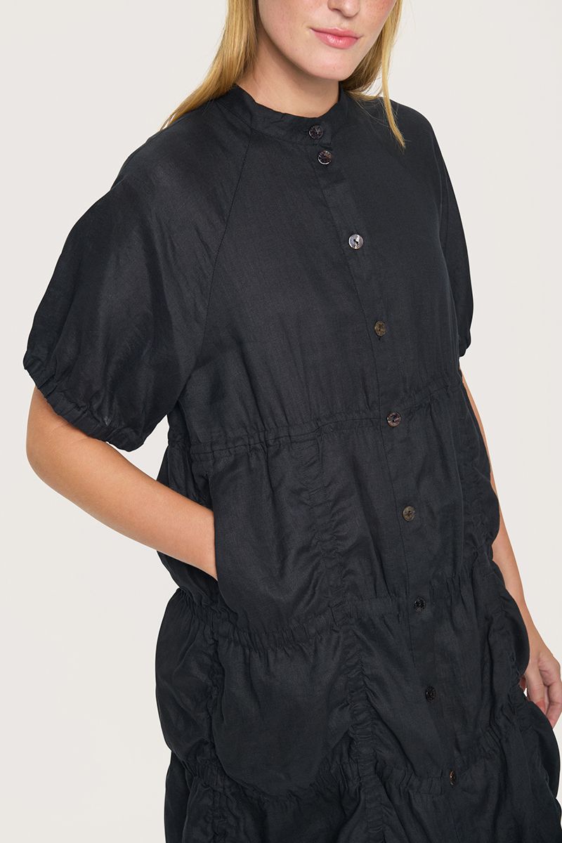 Airy linen shirt dress
