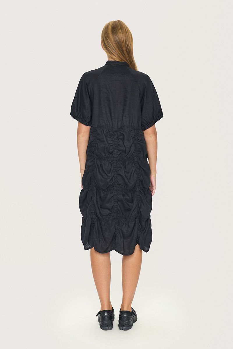Airy linen shirt dress