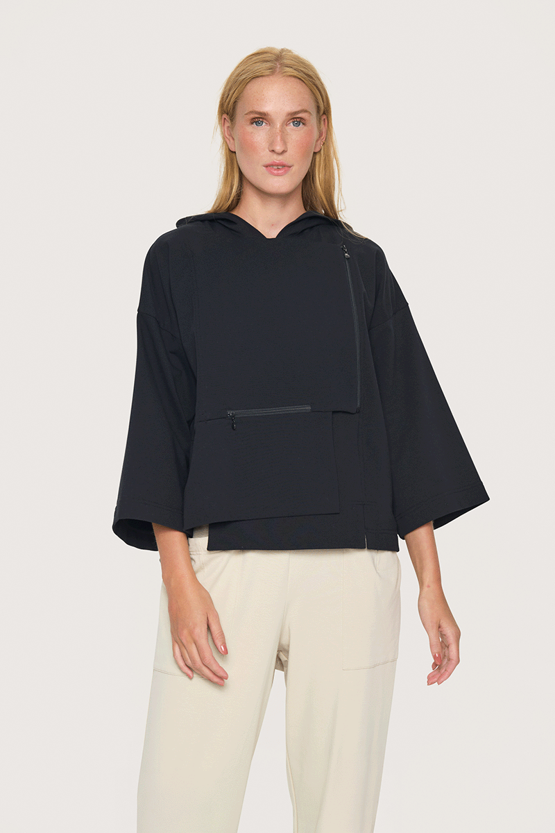 Izumi sweat hooded blouse