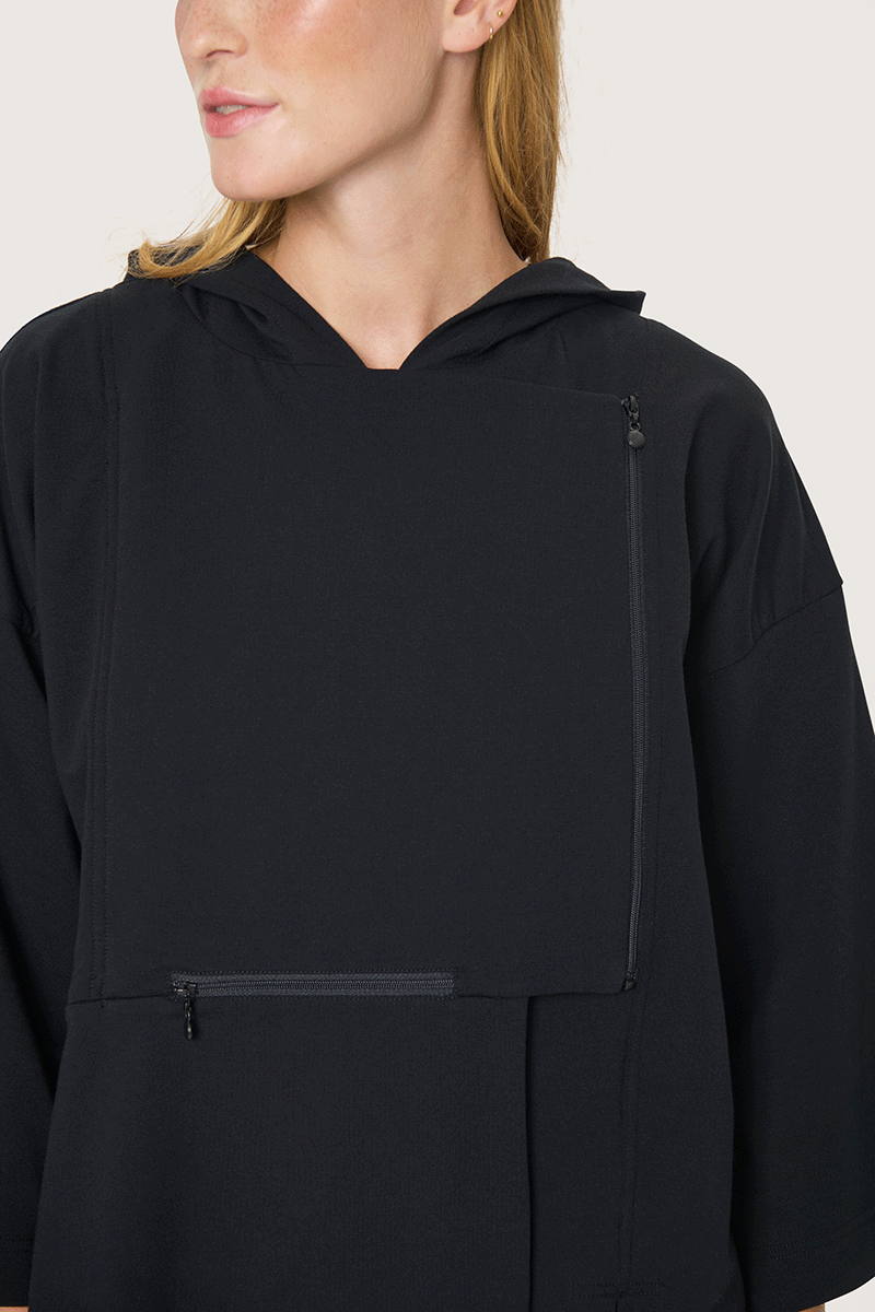 Izumi sweat hooded blouse