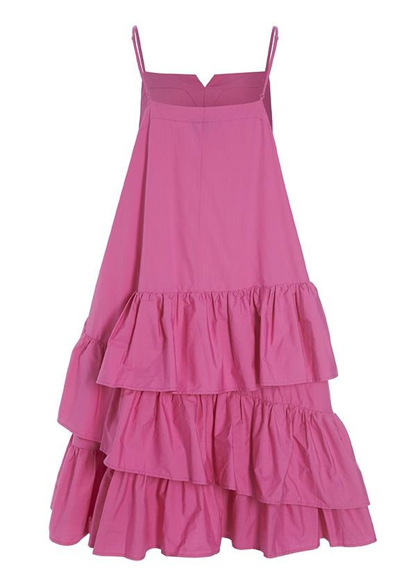 Paper poplin strap dress