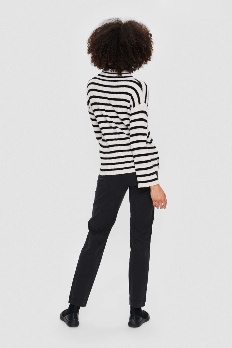 Peach stretch long trousers