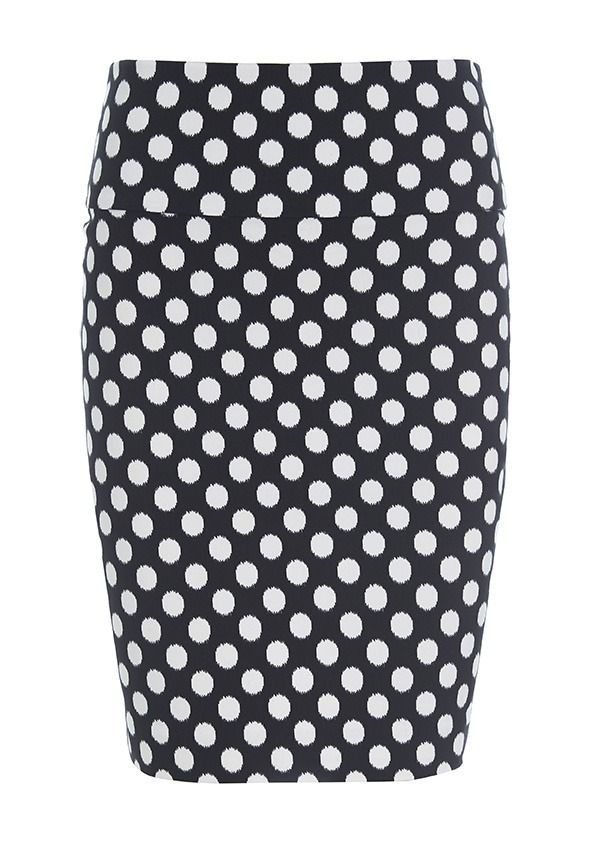 Blurred dot skirt