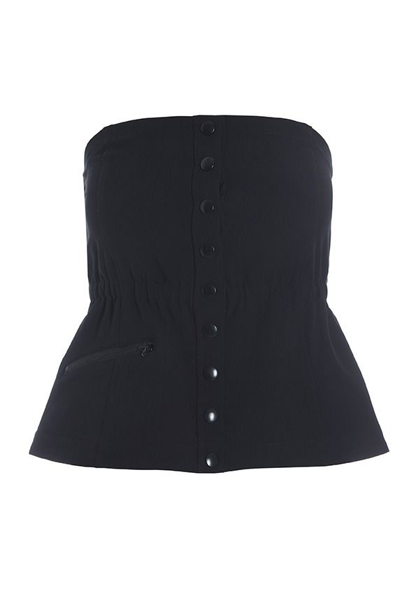 Lux stretch corsage top
