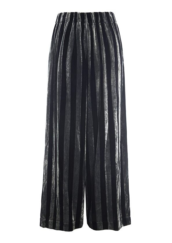 Velvet stripe pants
