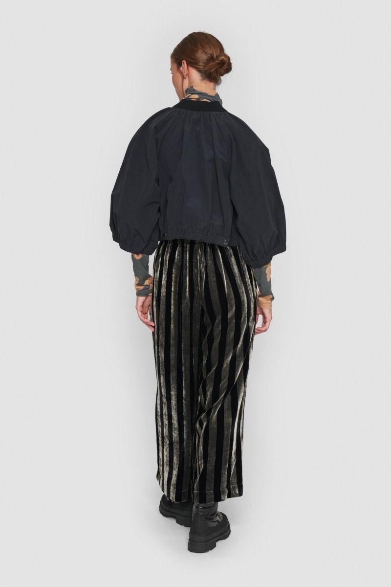 Velvet stripe pants