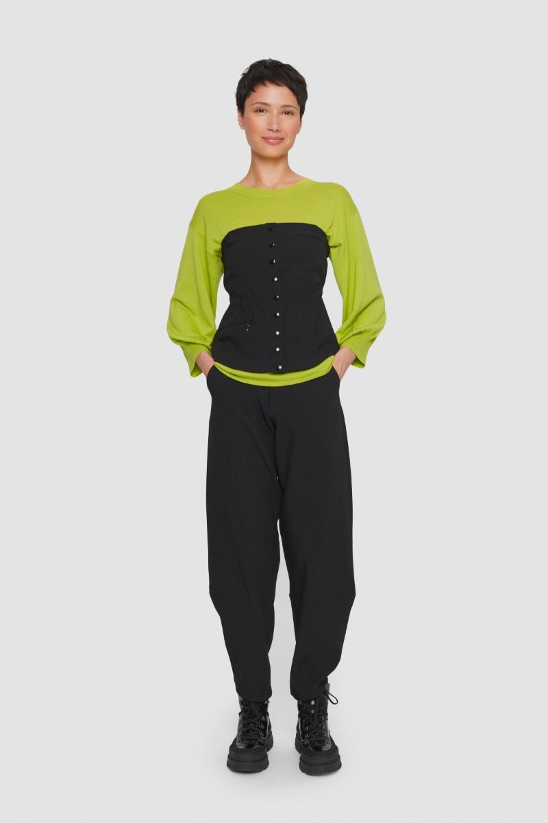 Lux stretch corsage top