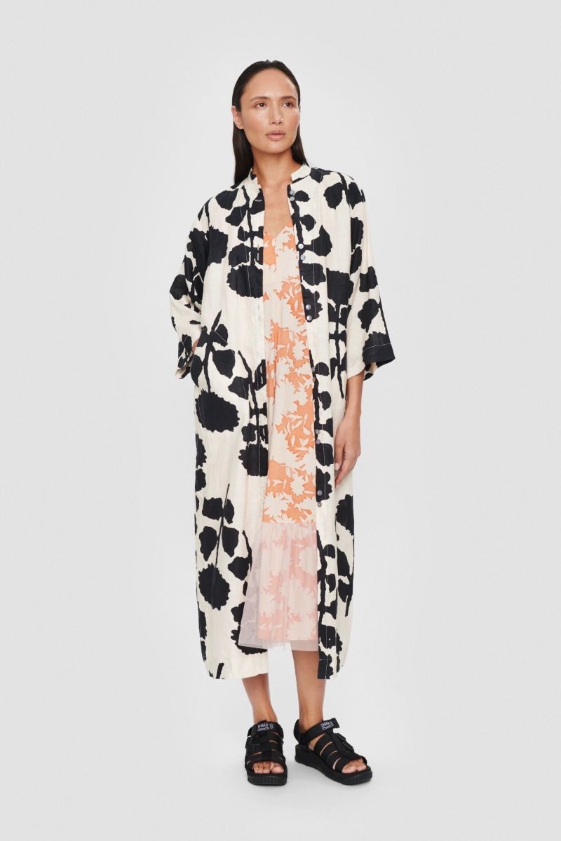Summer rain & dahlias FSC strap dress