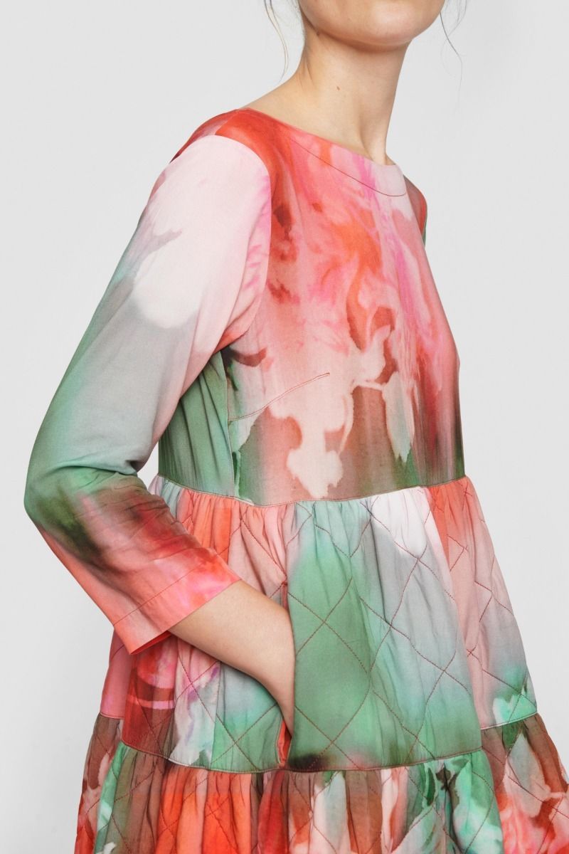 Colour dream & domino FSC long dress