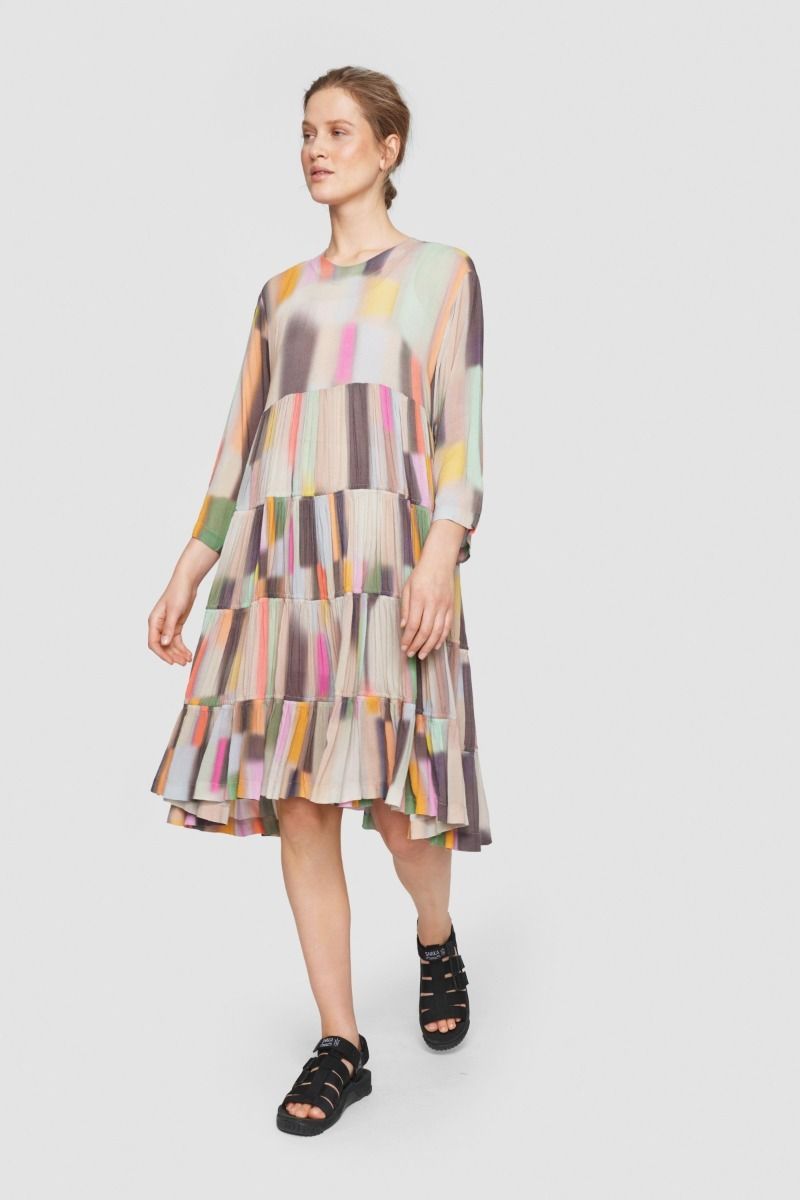 Soft colour block FSC dress