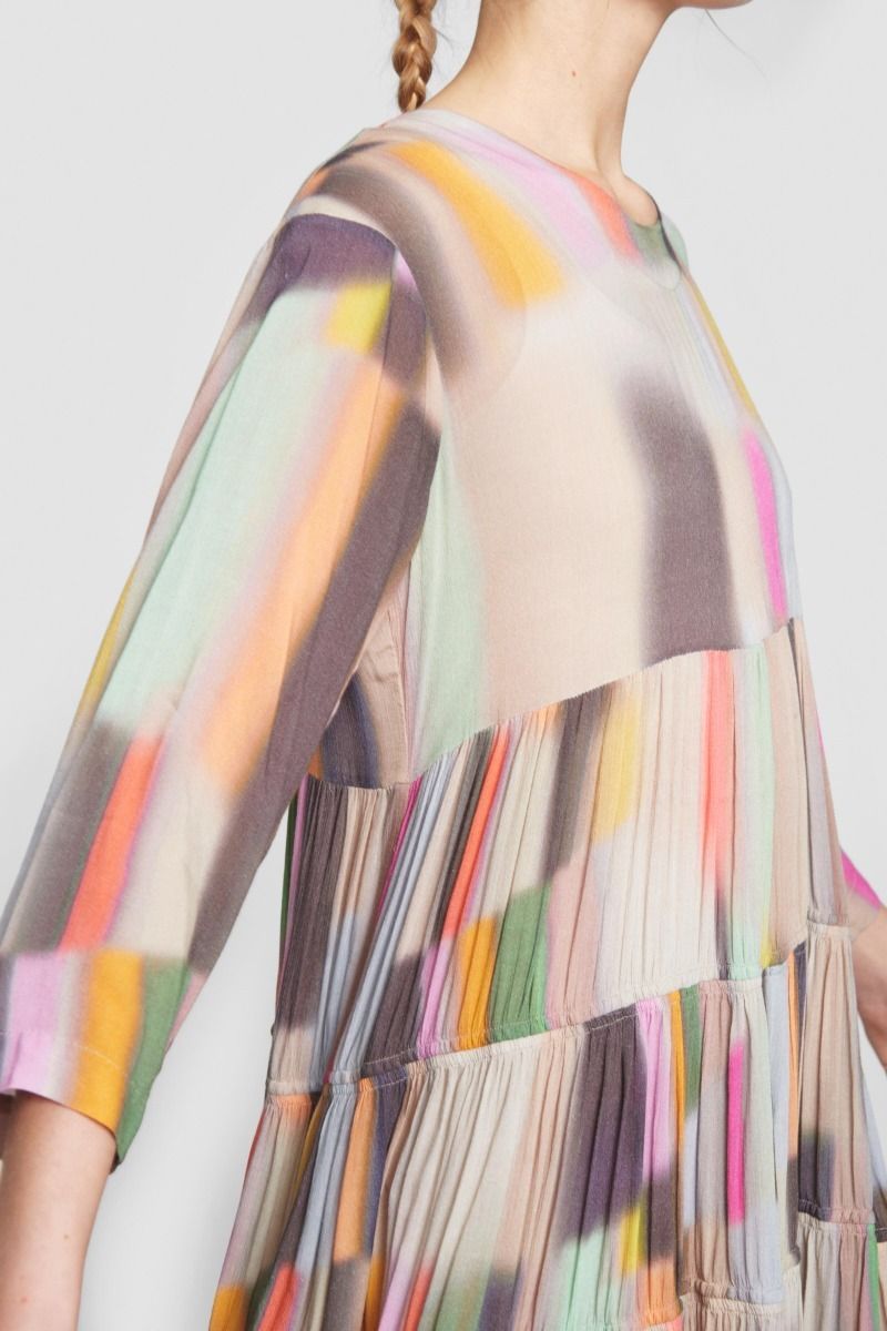 Soft colour block FSC dress