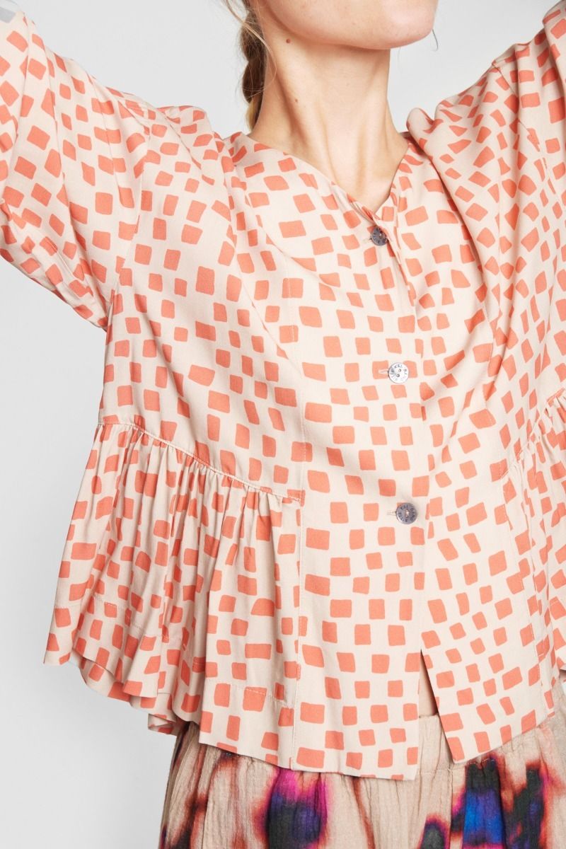 Colour dream & domino FSC blouse with buttons