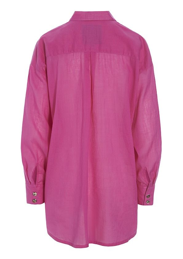 Blur cotton shirt with collar