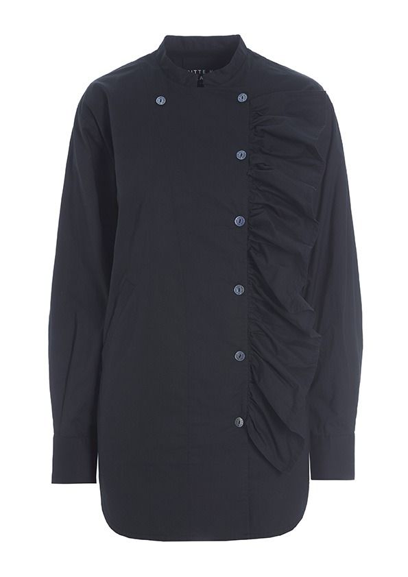 Core cotton flounce shirt