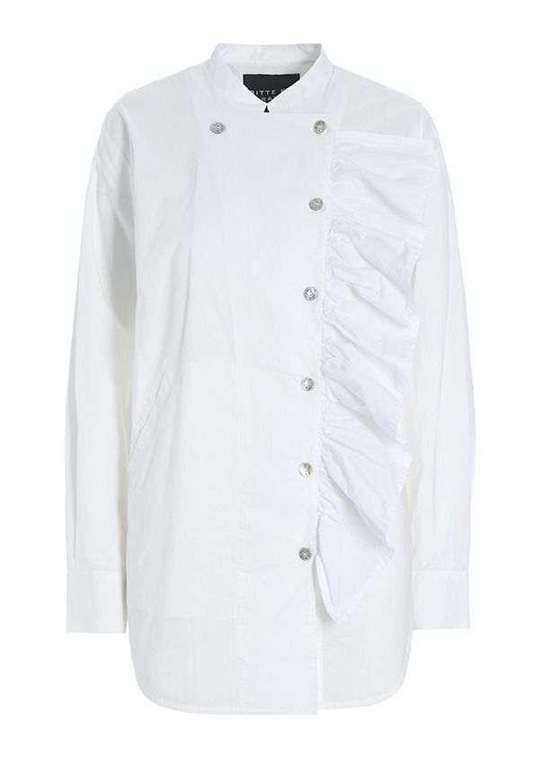 Core cotton flounce shirt