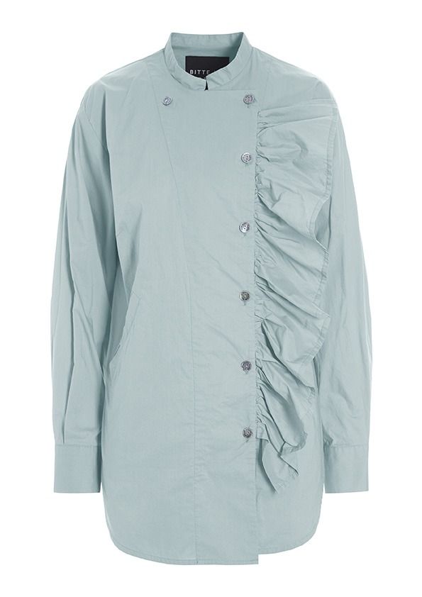 Core cotton flounce shirt