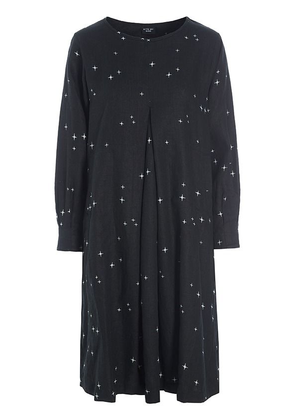 Nightlights dress with pleats