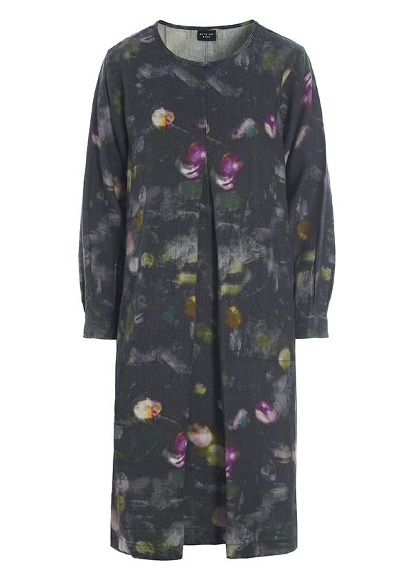 Nightlights dress with pleats