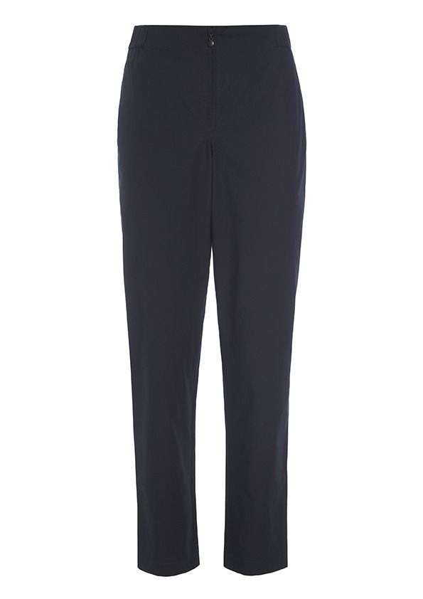 Paper poplin narrow pants
