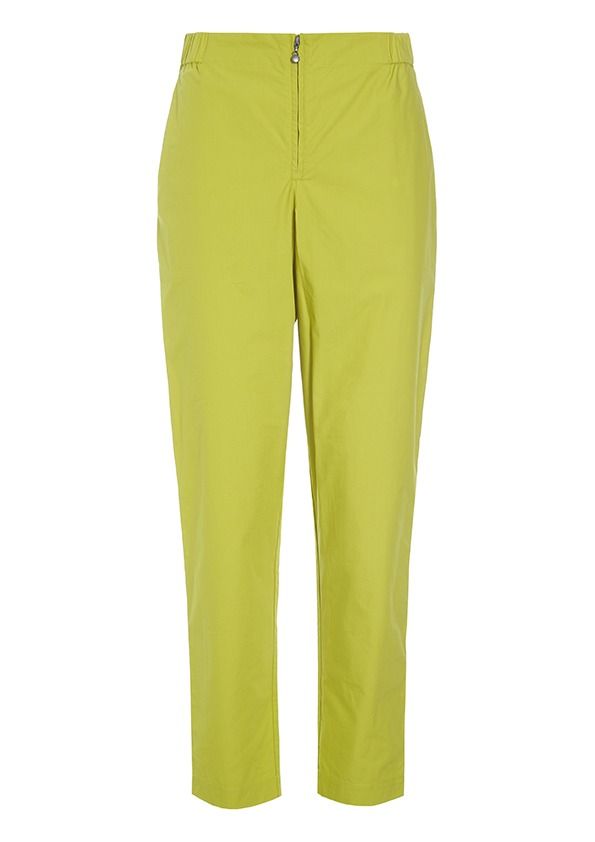 Paper poplin narrow pants