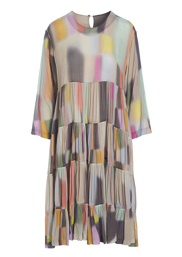 Soft colour block FSC dress