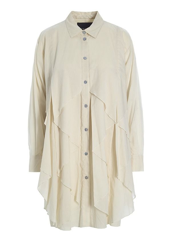 Washi voile origami shirt