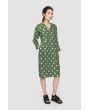 Checkpoint linen dress