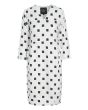 Checkpoint linen dress