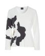 Floret knit blouse