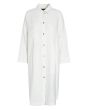 Lazy linen shirt dress
