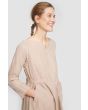 Lazy linen dress with elastic