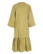 Airy linen wrap dress