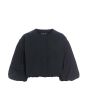 Fukkura poplin short jacket