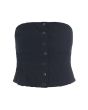 Fukkura poplin corsage top