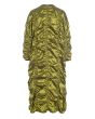 Changeant stretch coat dress