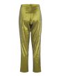 Changeant stretch narrow pants