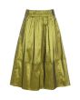 Changeant stretch skirt