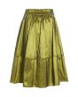 Changeant stretch skirt