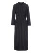 Pinstripe jersey long dress