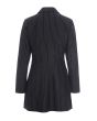 Pinstripe jersey blazer jacket
