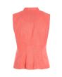 Airy linen sleeveless blouse
