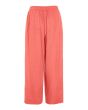 Airy linen wide trousers