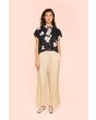 Airy linen straight trousers