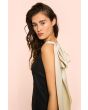 Airy linen narrow dress